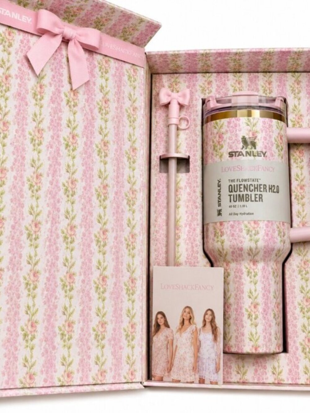 New Stanley X Love Shack Fancy 40Oz Quencher Tumbler – Blooming Heirloom Edition - Picture 2 of 2